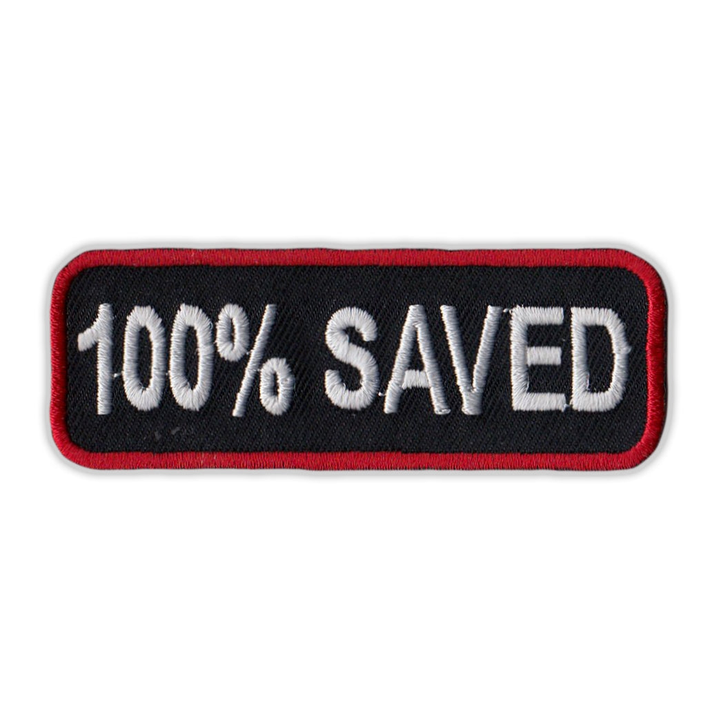 Patch - 100% Saved, (Red)