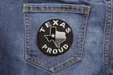 Patch, Embroidered Patch (Iron-On or Sew-On), Texas Proud Patch, Texas Pride Loan Star State, Heart Of Texas Texan Spirit, 3" x 3"