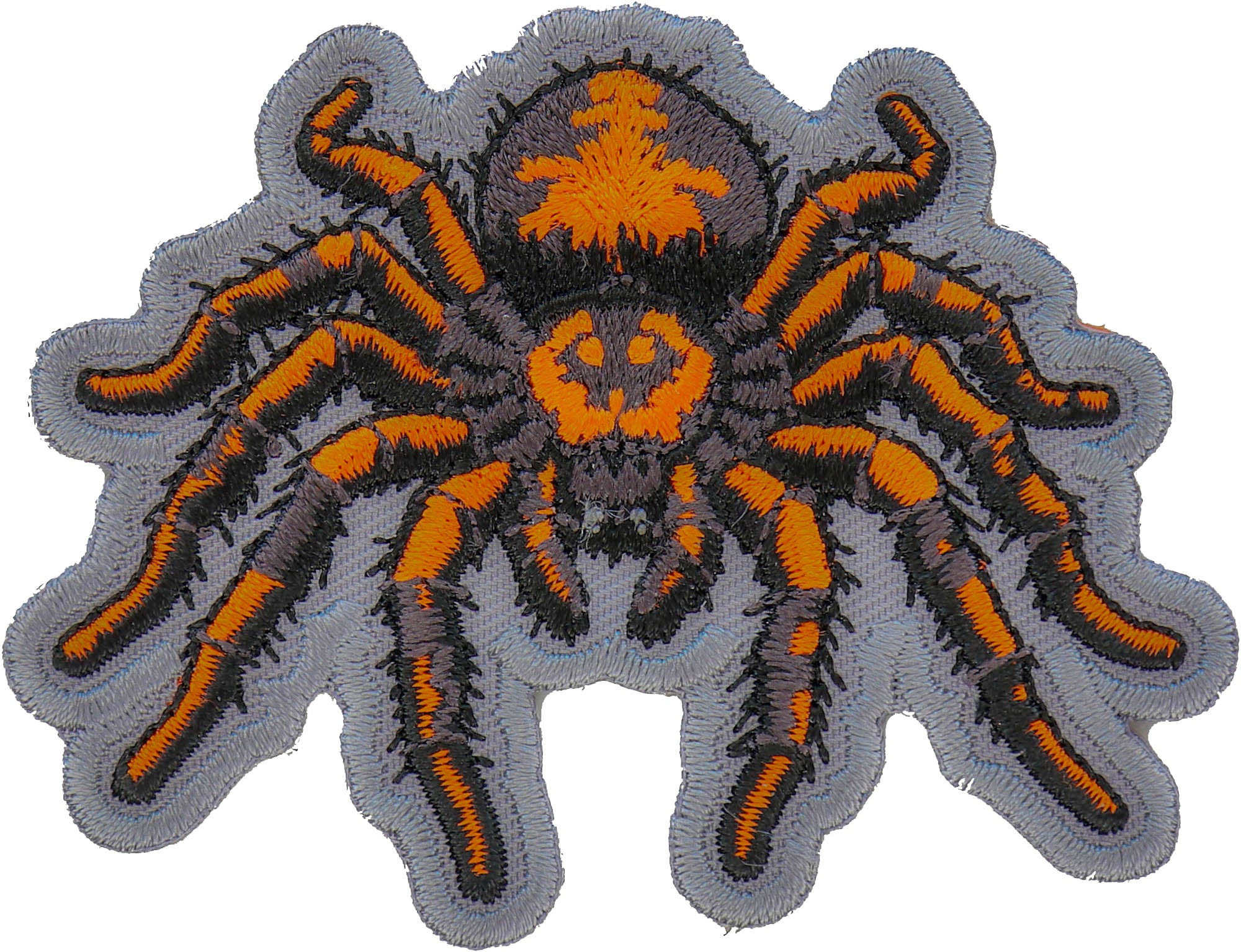 Patch, Embroidered Patch (Iron-On or Sew-On), Spider Patch, Creepy Venomous, Vintage Graphic Biker, 3" x 3"