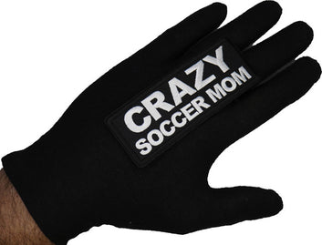 Patch, Embroidered Patch (Iron-On or Sew-On), Crazy SOCCER Mom Patch, Soccer Saturday, 4" x 1.5"