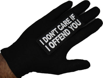 Patch, Embroidered Patch (Iron-On or Sew-On), I Don't Care If I Offend You Patch, No Apologies Truth Hurts, Freethinker Careless, 4" x 1.5"