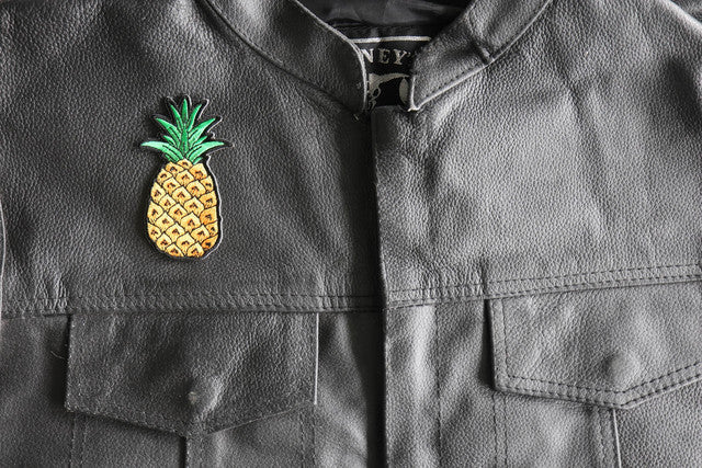 Patch (Iron-On/Sew-On) Pineapple Patch, Fruit, Island, Childrens Patch, Backpack 2"x3.5"