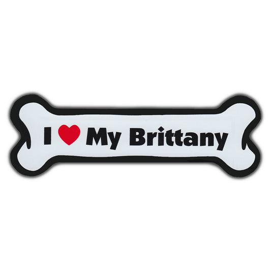 Magnet, Dog Bone, I Love My Brittany, 7