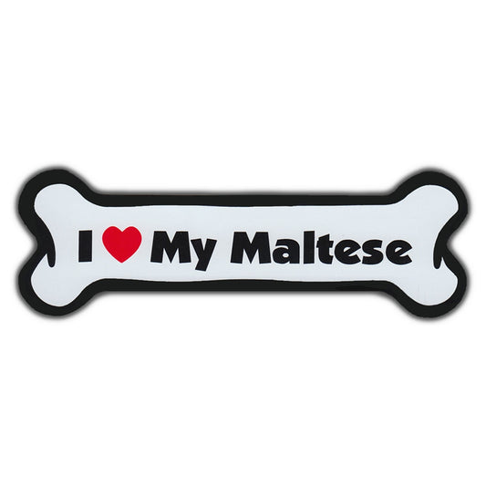 Magnet, Dog Bone, I Love My Maltese, 7