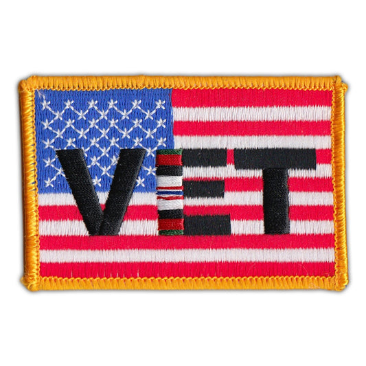 Patch, Embroidered Patch, United States Flag (Afghanistan Vet Flag), 3.5