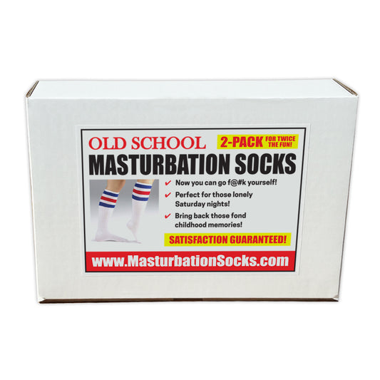 Old School Masturbation Socks (Includes Actual Socks), Pranks, Practical Jokes, Revenge, Send Directly To Person You Want To Embarrass (100% Anonymous)