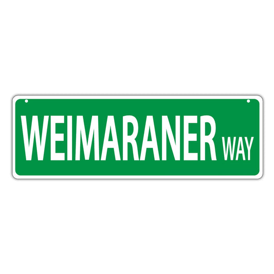 Street Sign, Plastic, Weimaraner Way, 17