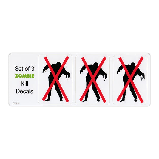 Sticker, Bumper Sticker, Set of 3 Zombie Stickers, 2
