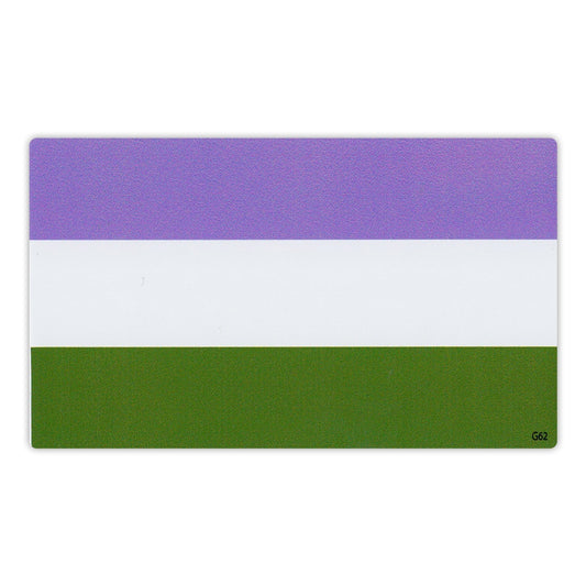Sticker, Bumper Sticker, Gender Queer Pride Flag, 5