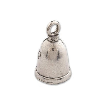 Guardian Bell, Metal, Angel Praying Halo and Wings, Motorcycle Good Luck Bell, .75