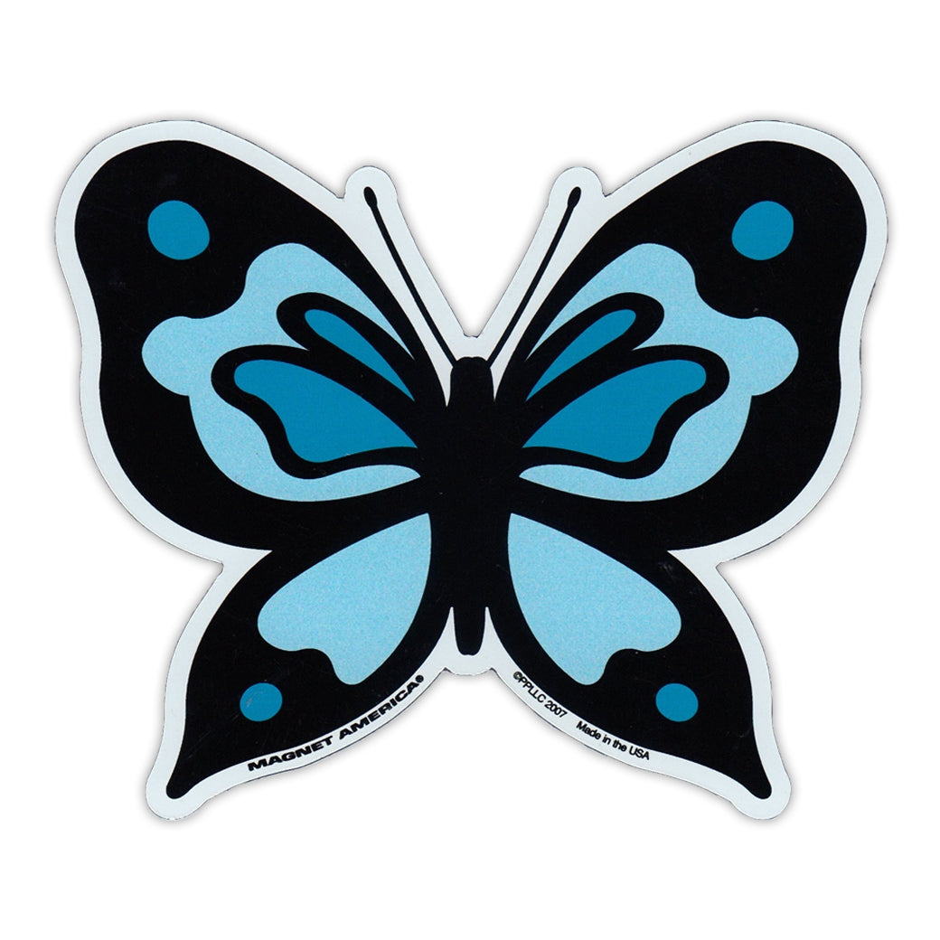 Magnet - Blue Butterfly (4.75" x 4")