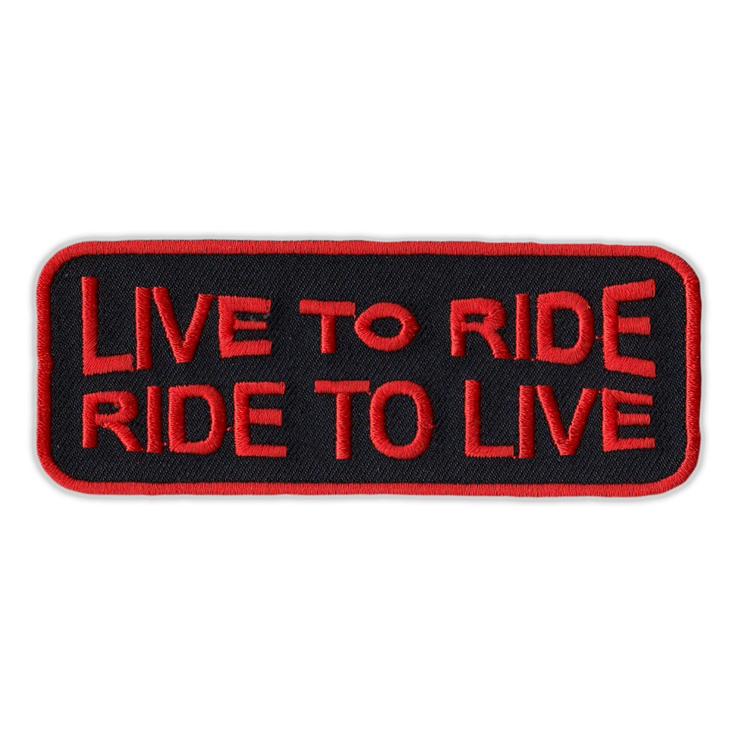 Patch - Live To Ride, Ride To Live (Orange)