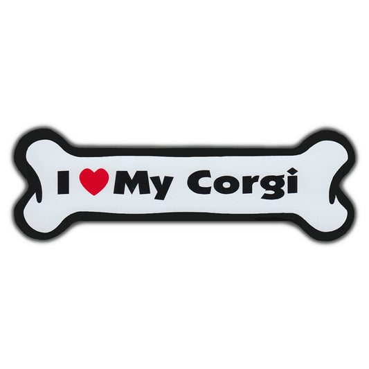 Magnet, Dog Bone, I Love My Corgi, 7