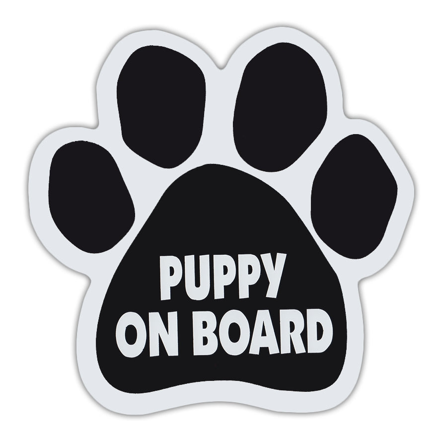 Dog Paw Magnet - Puppy On Board