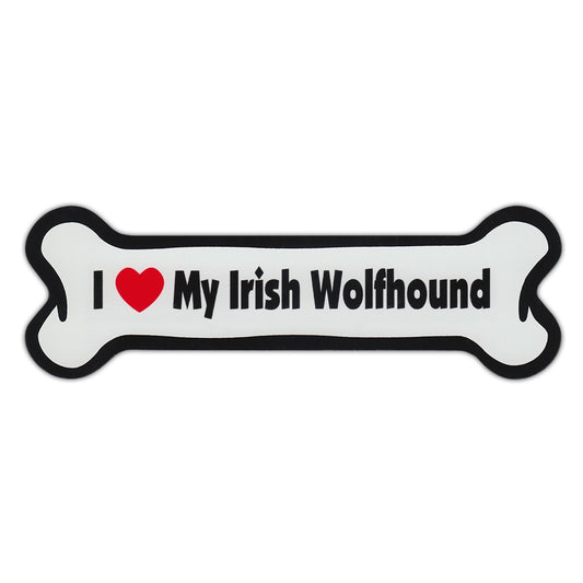 Magnet, Dog Bone, I Love My Irish Wolfhound, 7