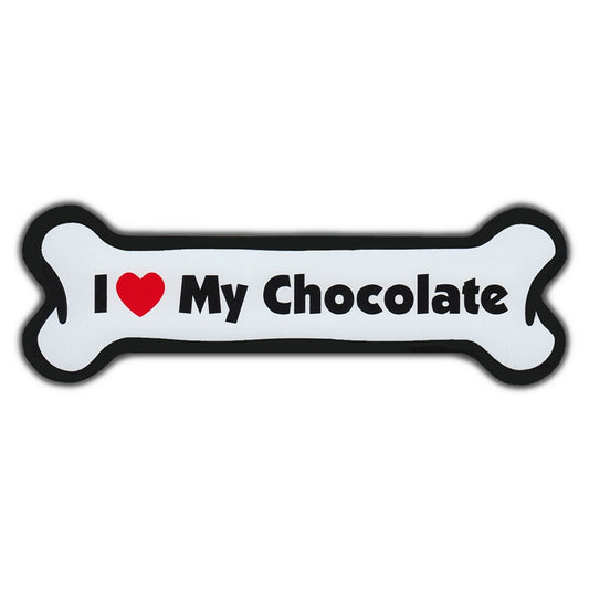 Magnet, Dog Bone, I Love My Chocolate, 7