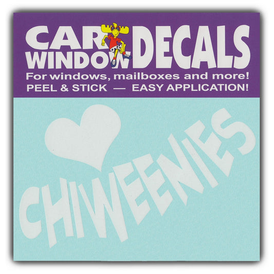 Decal, Window Decal, I Love Chiweenies, 4.5