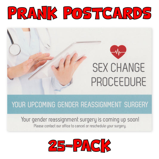 Prank Postcards (Sex Change)