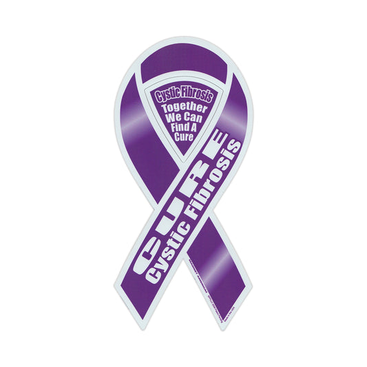 Magnet, Ribbon, Cystic Fibrosis Awareness, 4