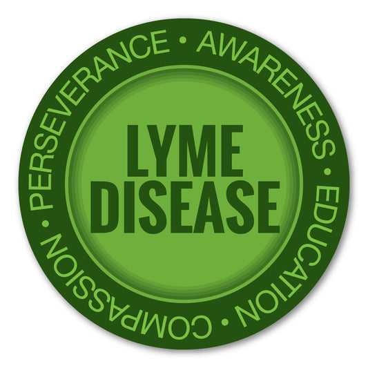 Magnet, Round Magnet, Lyme Disease Awareness and Support Magnet, 5