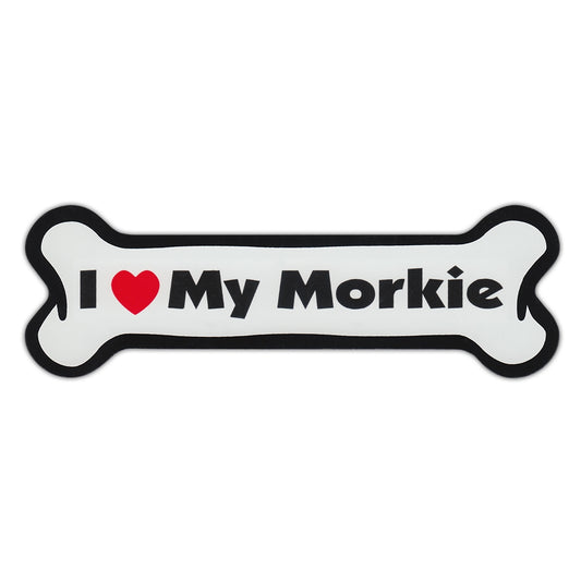 Magnet, Dog Bone, I Love My Morkie (Maltese, Yorkshire Terrier), 7