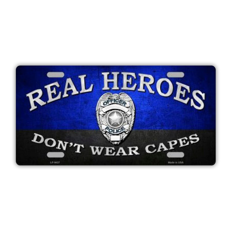 Real Heroes Don't Wear Capes Plate