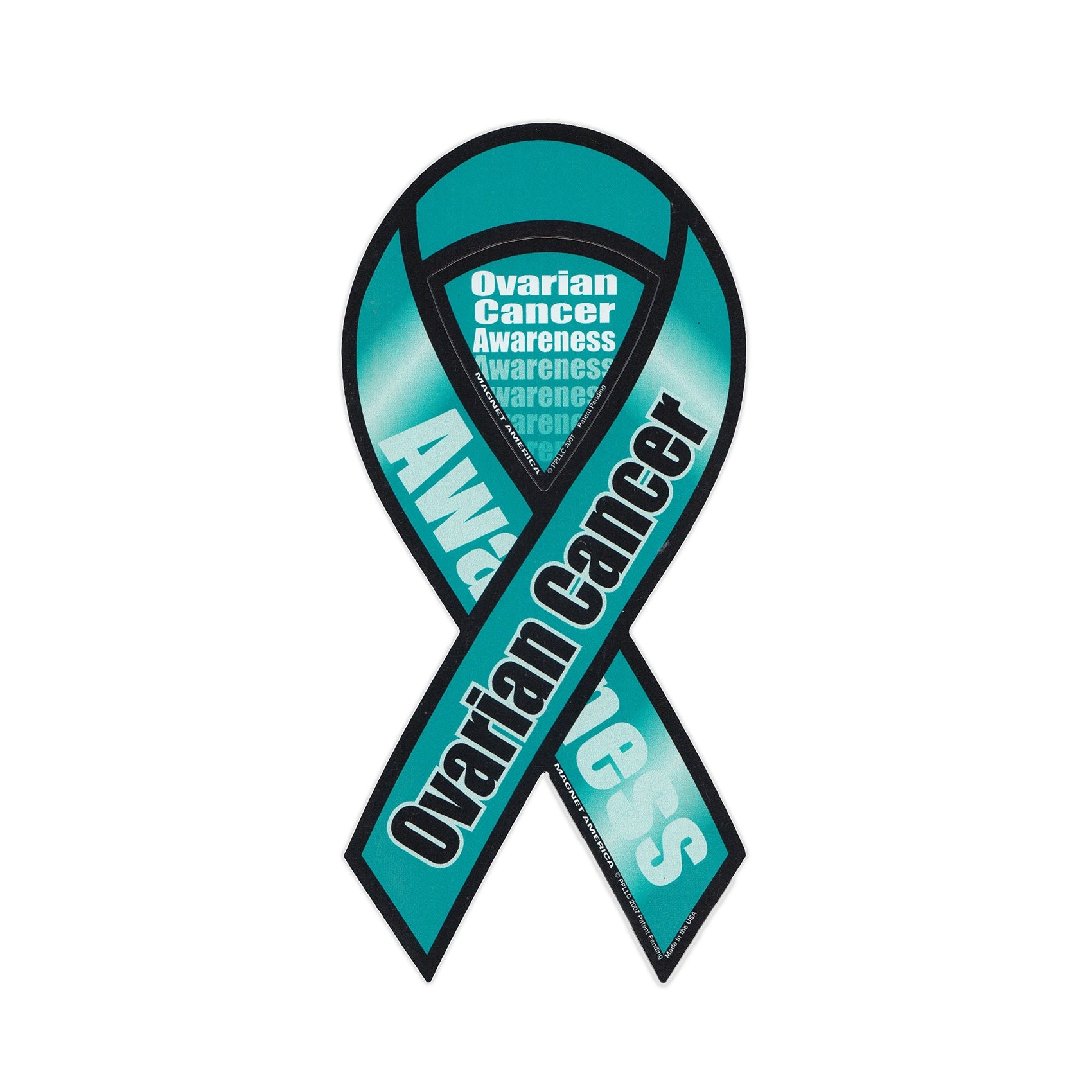 Ribbon Magnet - Ovarian Cancer Awareness