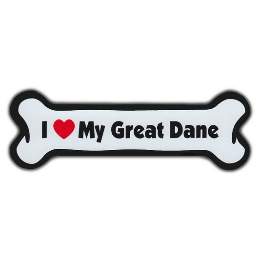Magnet, Dog Bone, I Love My Great Dane, 7