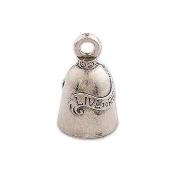 Guardian Bell, Metal, Live To Ride, Ride To Live, Motorcycle Good Luck Bell, .75