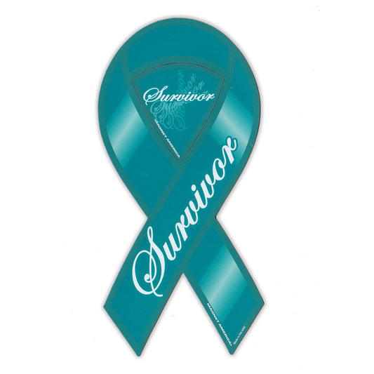 Magnet, Ribbon, Ovarian Cancer Survivor, 4