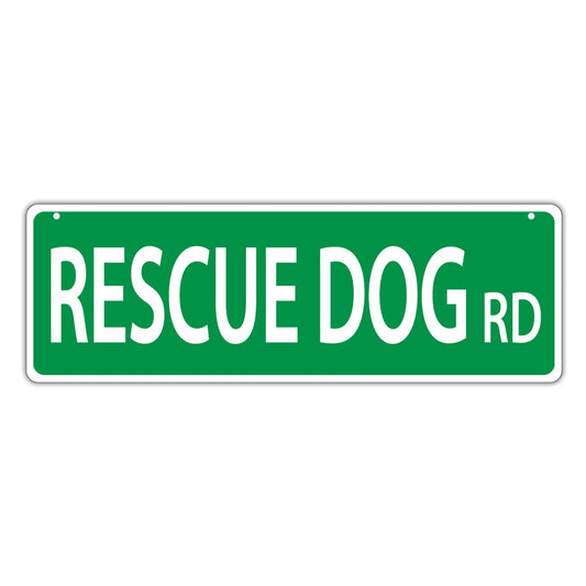 Street Sign, Plastic, Rescue Dog Road, 17