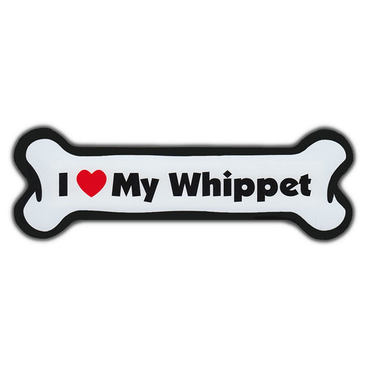 Magnet, Dog Bone, I Love My Whippet, 7