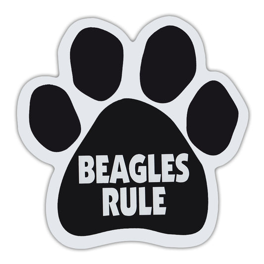 Magnet, Dog Paw, Beagles Rule, 5.5