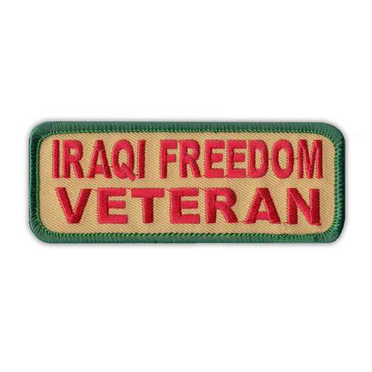 Patch, Embroidered Patch, Iraqi Freedom Veteran, 4