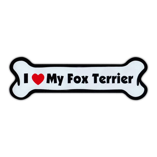 Magnet, Dog Bone, I Love My Fox Terrier, 7