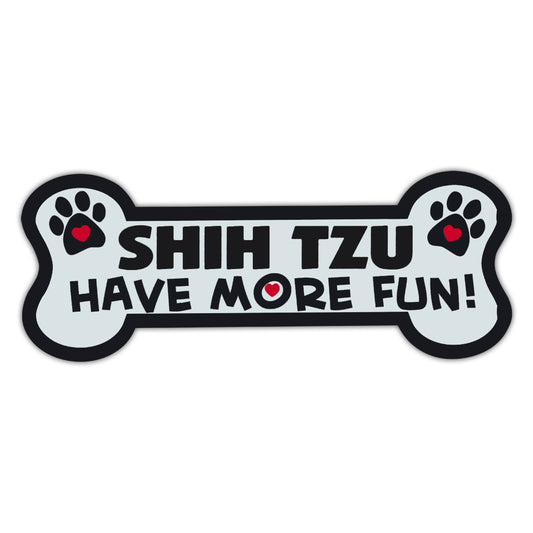 Magnet, Dog Bone, Shih Tzu Have More Fun!, 7.25
