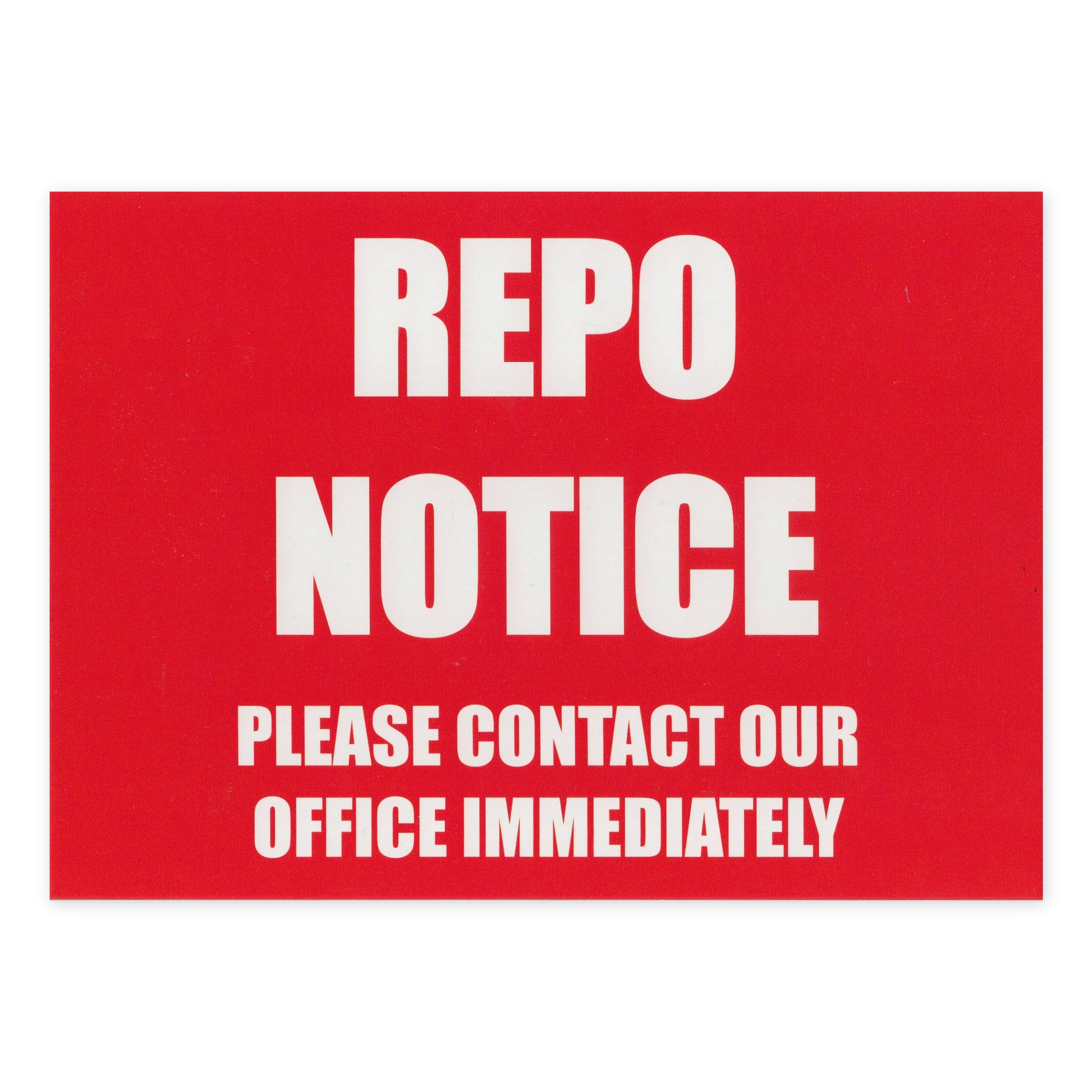 Prank Postcards (25-Pack, Fake Repo Notice)