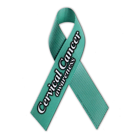 Magnet, Ribbon, Cervical Cancer Awareness, 4.25