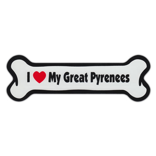 Magnet, Dog Bone, I Love My Great Pyrenees, 7