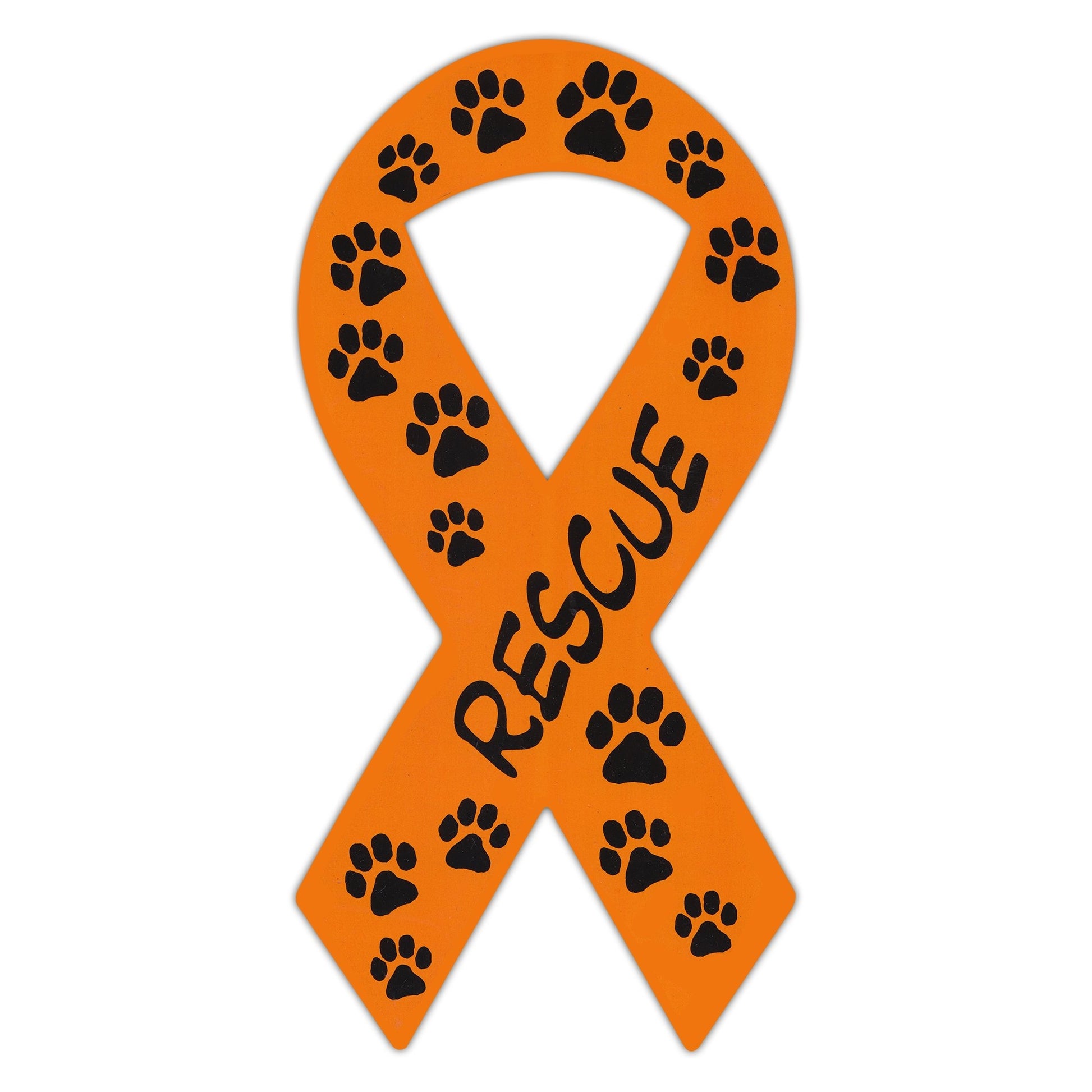 Ribbon Magnet - Rescue (Orange)