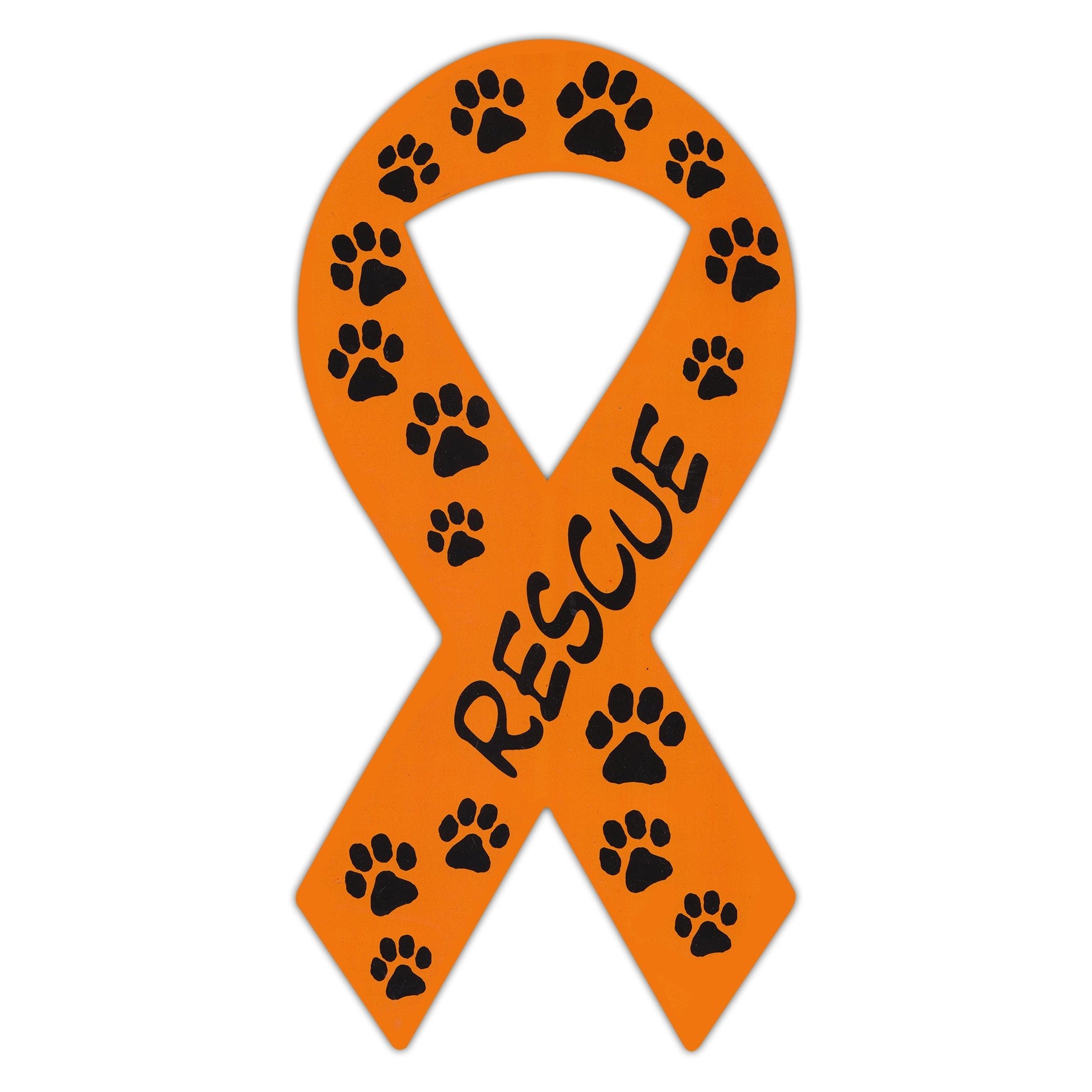 Ribbon Magnet - Rescue (Orange)