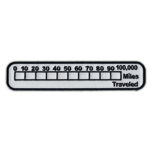 Patch, Embroidered Patch, Miles Traveled (Color in Miles Traveled), 6