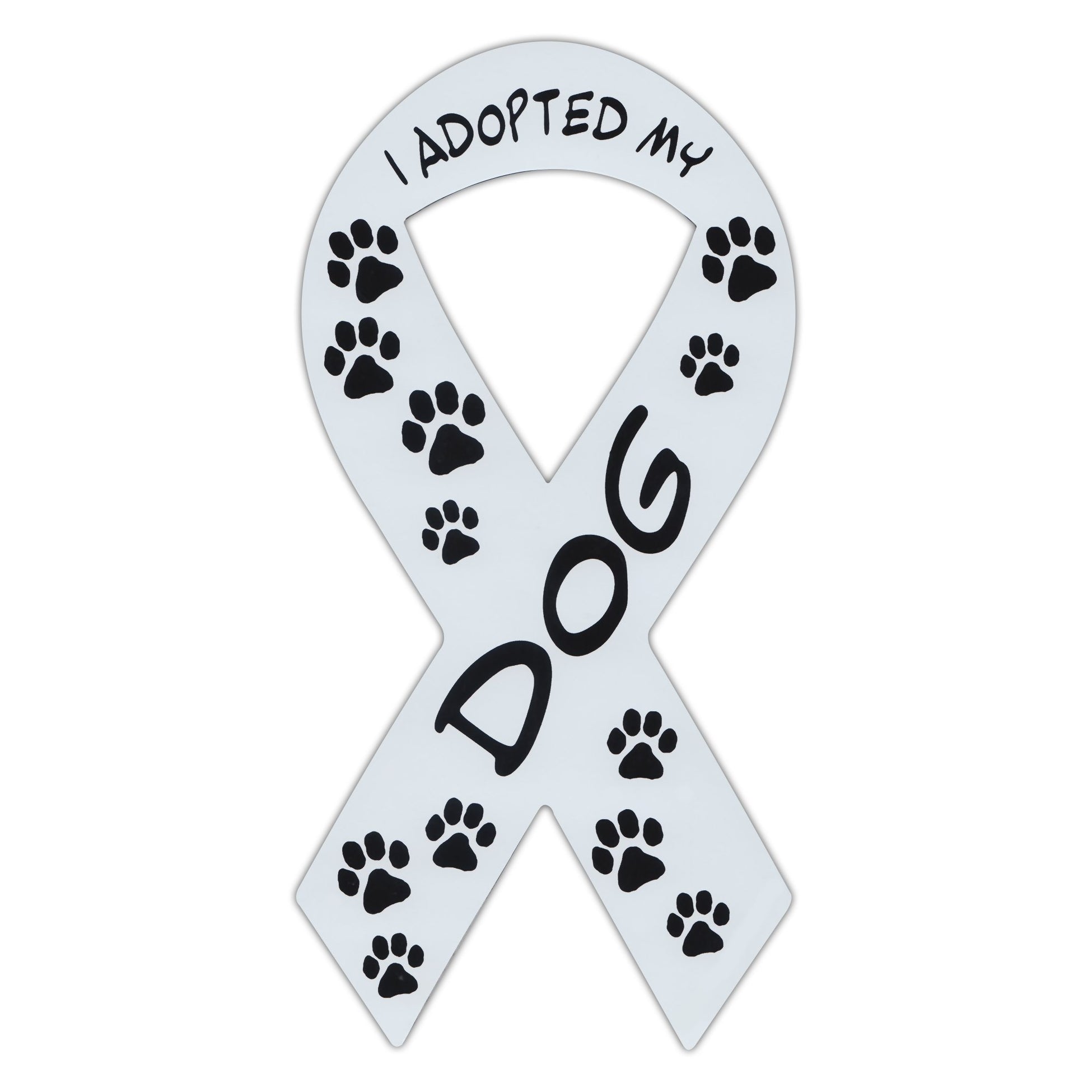 Ribbon Magnet - I Adopted My Dog