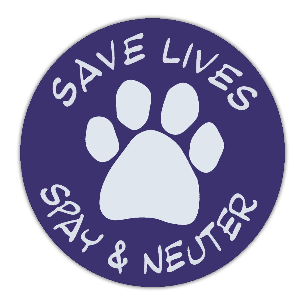 Round Magnet - Save Lives, Spay & Neuter