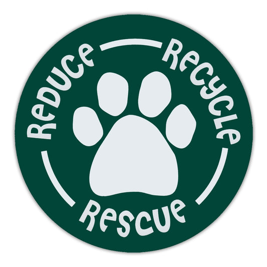 Magnet, Round, Reduce, Recycle, Rescue, 4.75