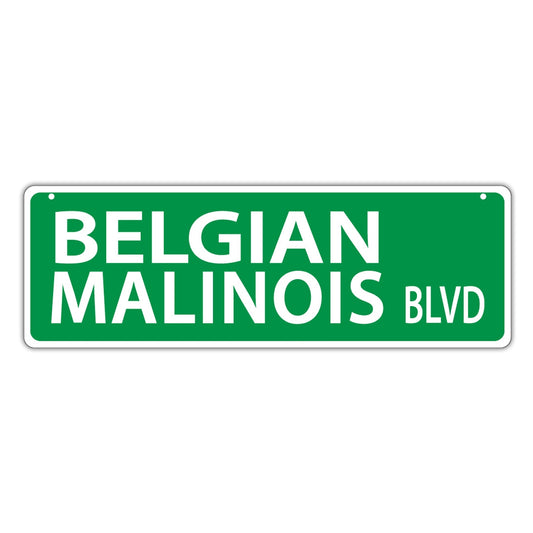 Street Sign, Plastic, Belgian Malinois Blvd, 17
