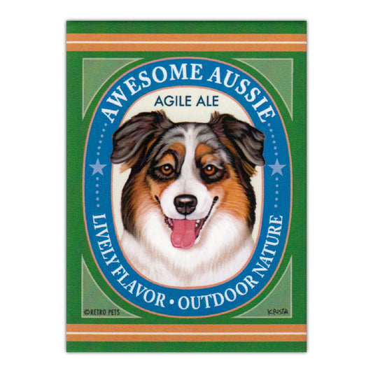 Magnet, Refrigerator Magnet, Awesome Aussie Ale, 2.5