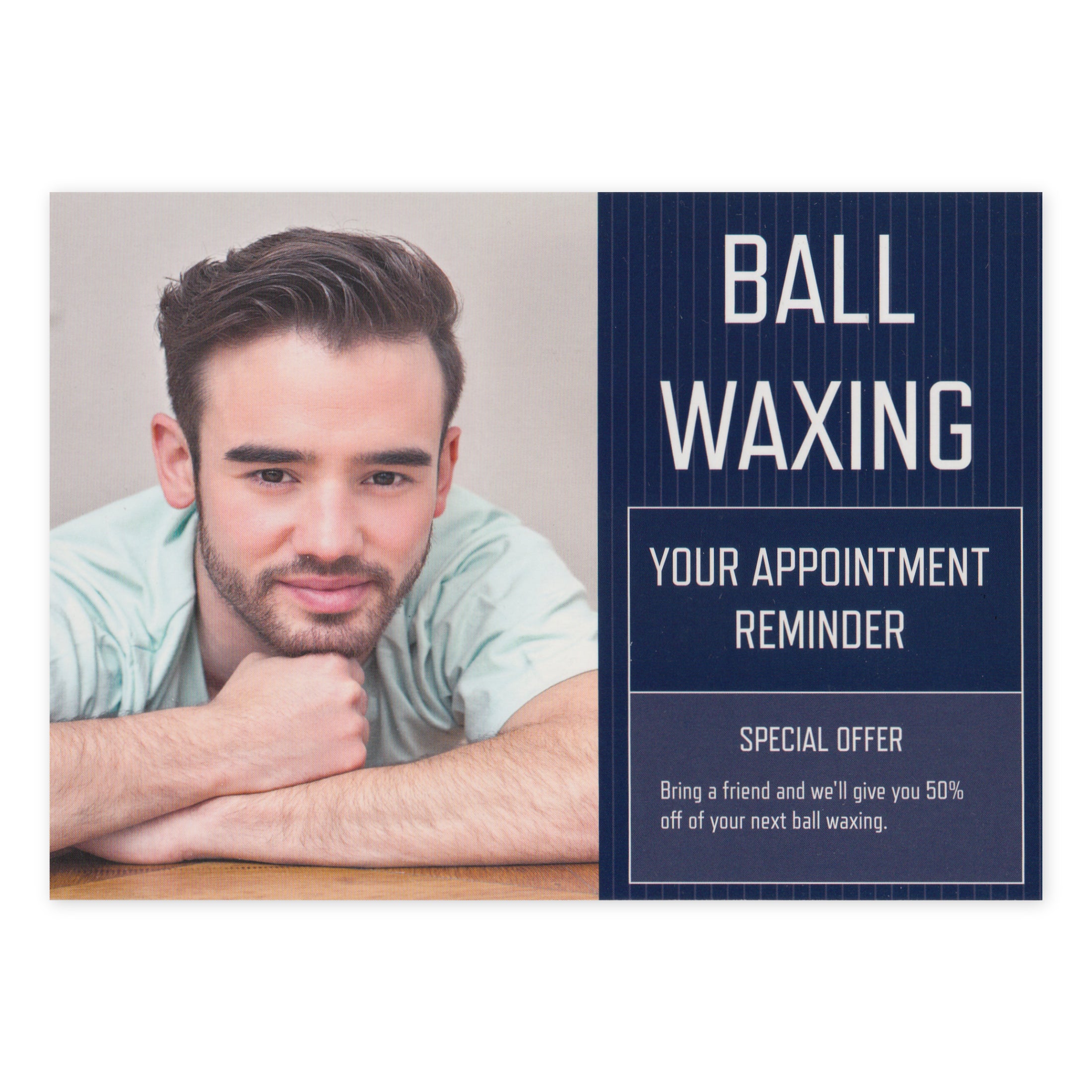 Prank Postcards (25-Pack, Ball Waxing Appointment)