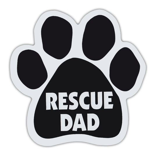 Magnet, Dog/Cat Paw, Rescue Dad, 5.5