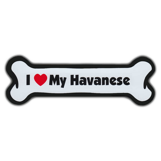 Magnet, Dog Bone, I Love My Havanese, 7